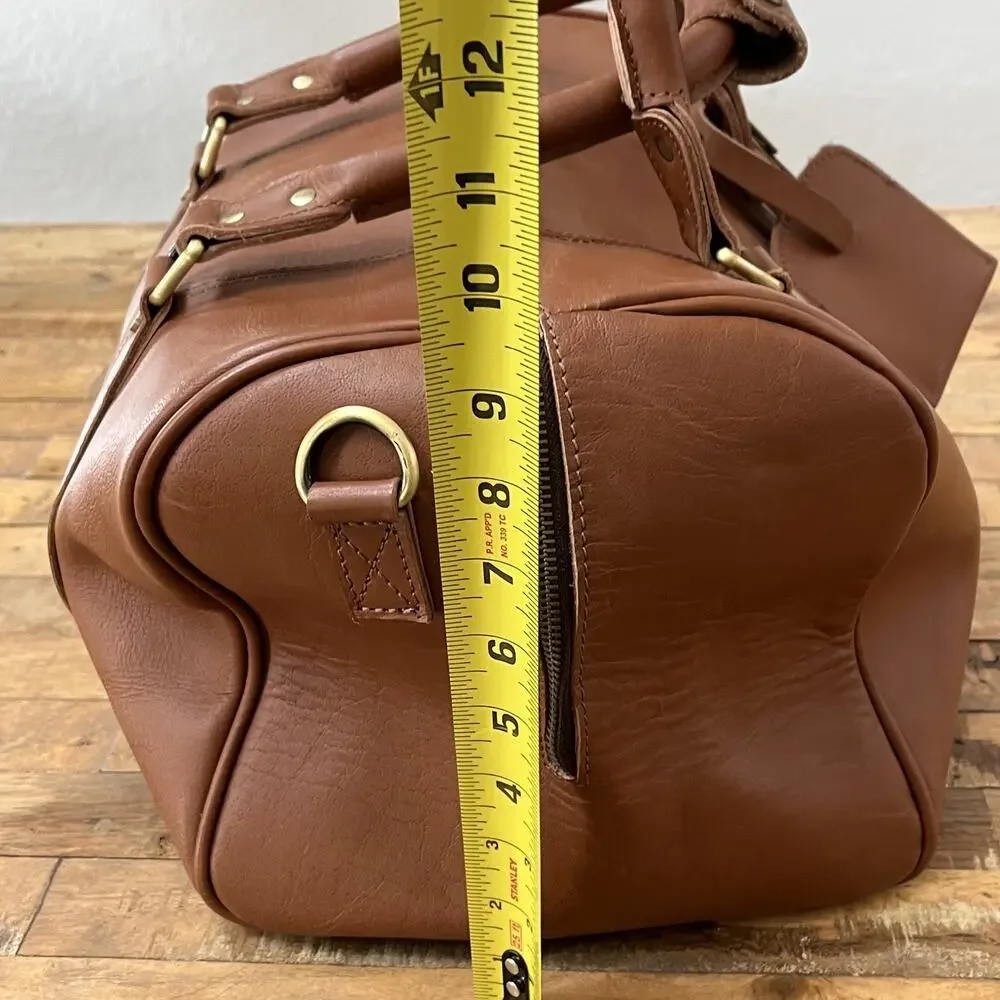 Leather Travel Bag Duffle Large 15